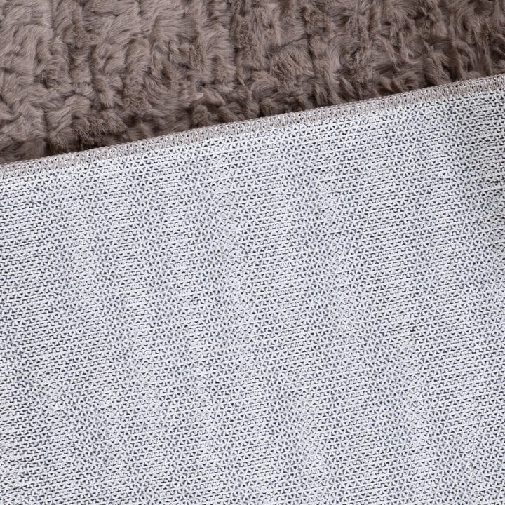 Flauschiger Teppich Rund - Bobby Grau - 6