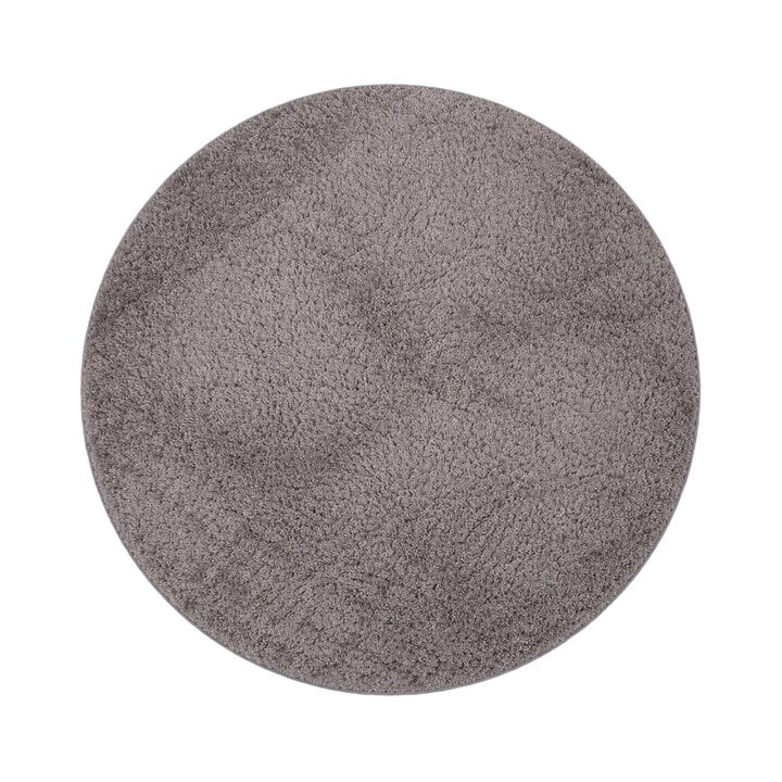 Flauschiger Teppich Rund - Bobby Grau - 1