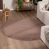 Flauschiger Teppich Rund - Bobby Braun - thumbnail