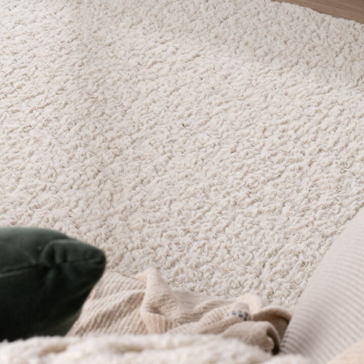 Flauschiger Teppich Rund - Bobby Weiß - 2