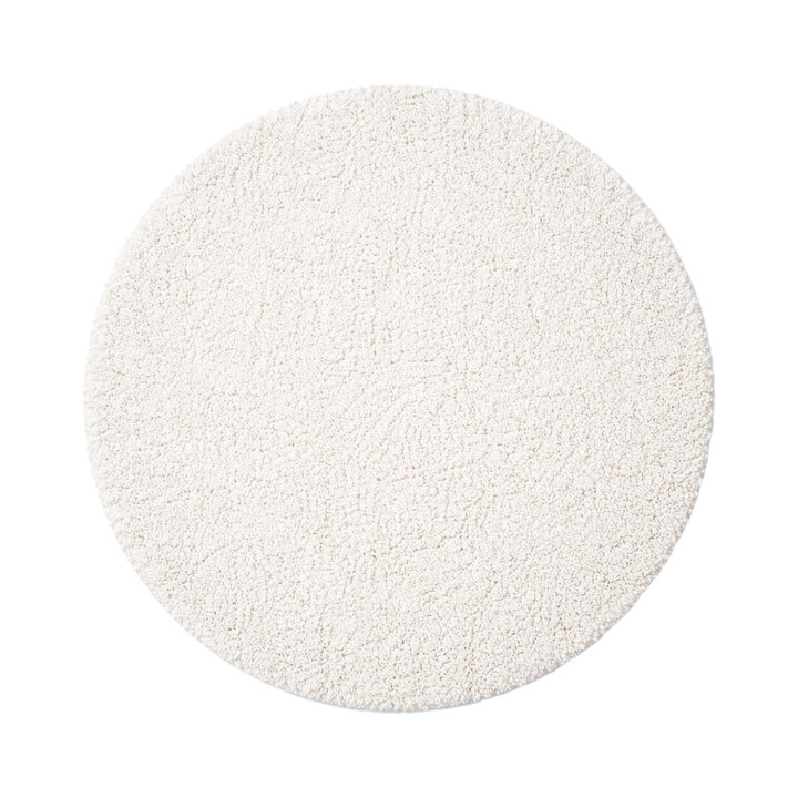 Flauschiger Teppich Rund - Bobby Weiß - 1