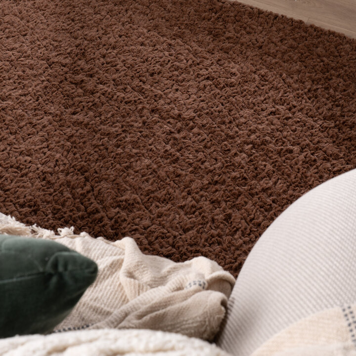 Flauschiger Teppich - Bobby Dunkelbraun - 2
