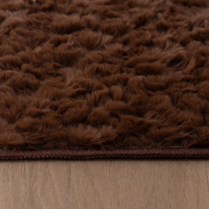 Flauschiger Teppich - Bobby Dunkelbraun - 5