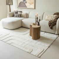 Wollteppich - Judith Lines Creme