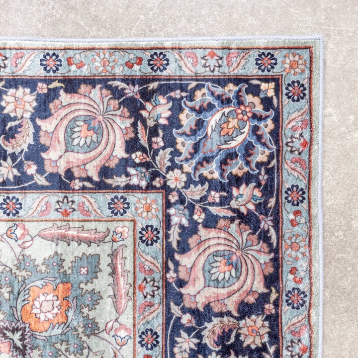 Teppich Vintage - Imagine Medaillon Blau - 3