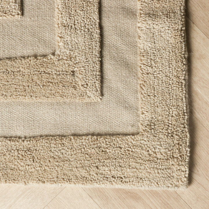 Wollteppich - Judith Border Beigegrau - 4