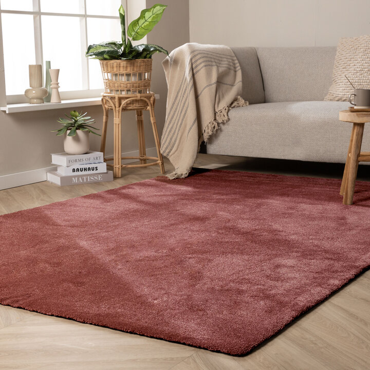 Waschbarer Teppich - Clean Rosa