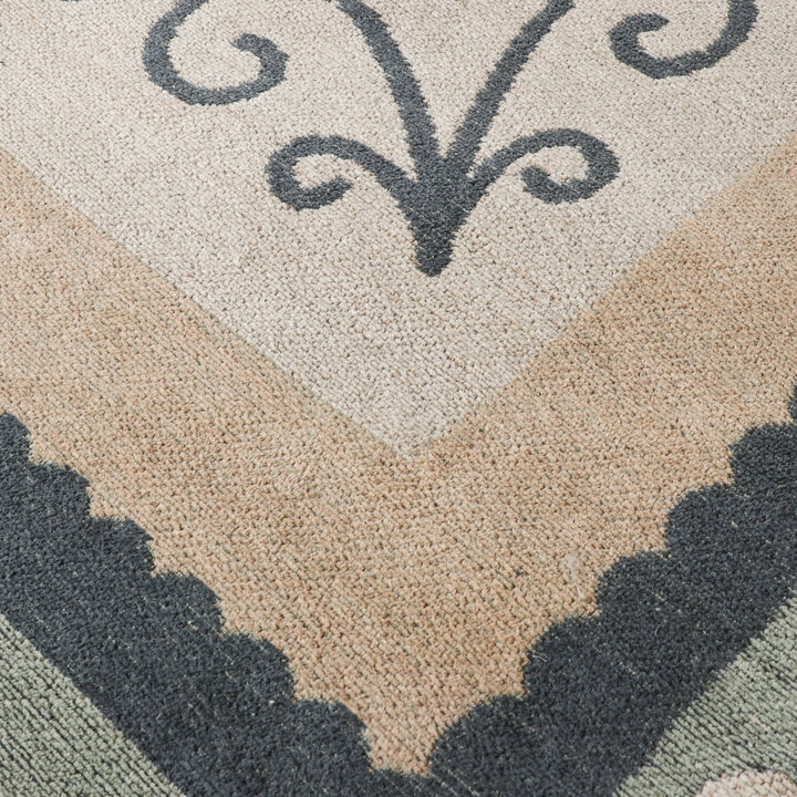 Baumwollteppich - Nola Border Grün - 3