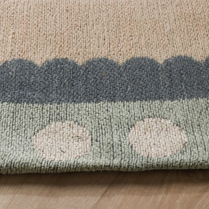 Baumwollteppich - Nola Border Grün - 5