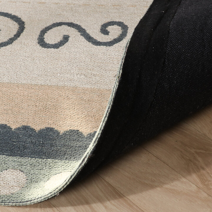 Baumwollteppich - Nola Border Grün - 6