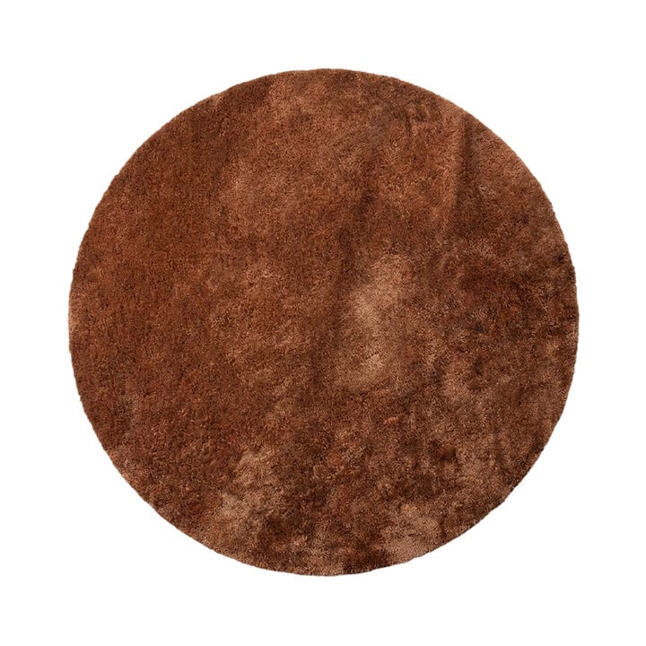 Waschbarer Teppich Rund - Clean Rost - 1