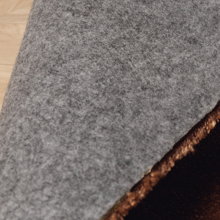 Waschbarer Teppich Rund - Clean Rost - 5