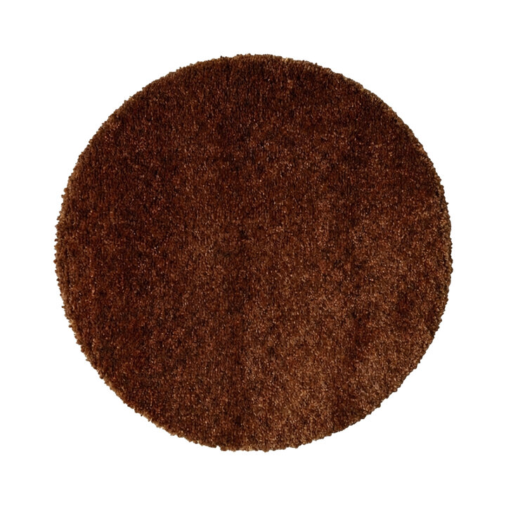 Waschbarer Teppich Rund - Clean Dunkelbraun - 1