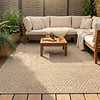 In- & Outdoor Jute Teppich - Fora Tile Natural - thumbnail
