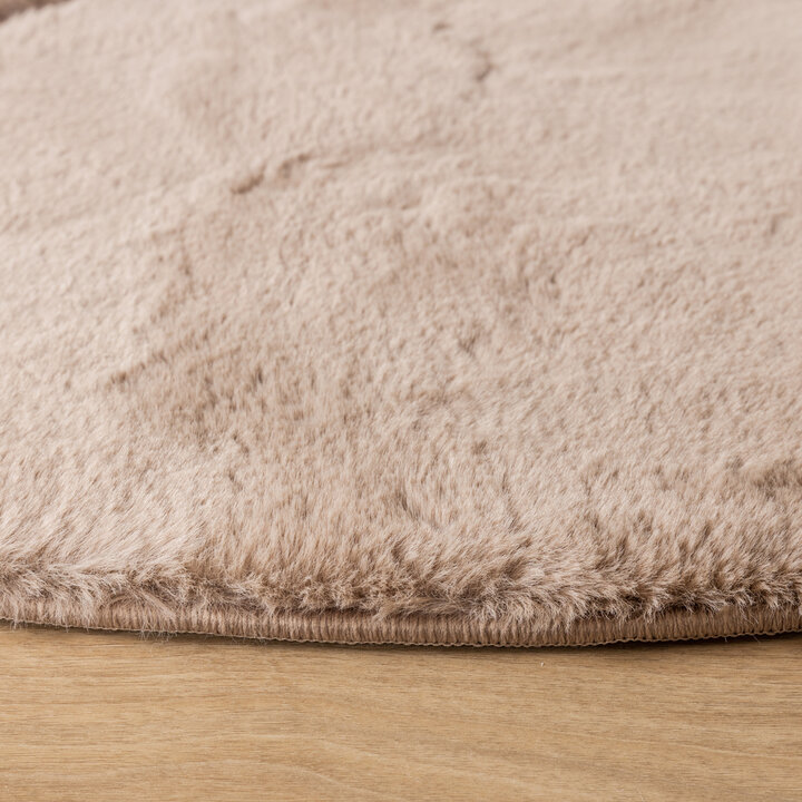 Hochflor Teppich Rund - Carvy Arches Taupe - 4