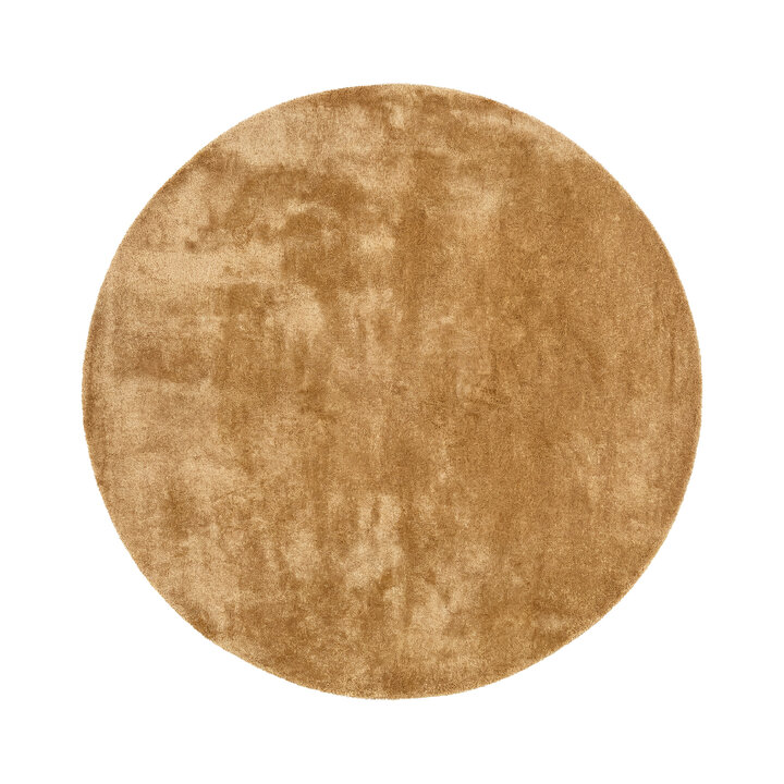Waschbarer Teppich Rund - Clean Gold - 1