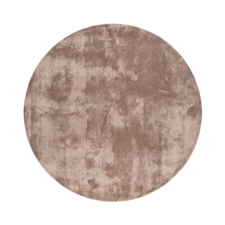 Waschbarer Teppich Rund - Clean Braun - 1