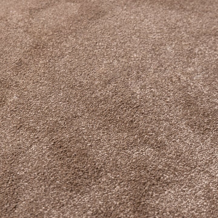 Waschbarer Teppich Rund - Clean Braun - 3