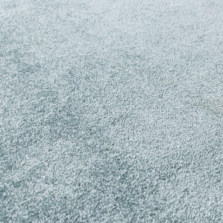 Waschbarer Teppich Rund - Clean Hellblau - 3