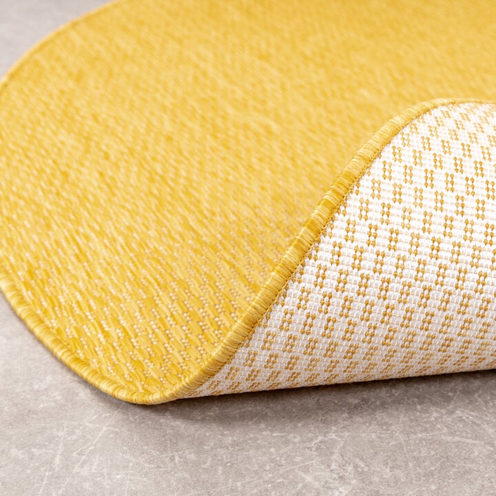 In- & Outdoor Teppich Rund - Costa Ockergelb - 5