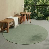In- & Outdoor Teppich Rund - Costa Grün