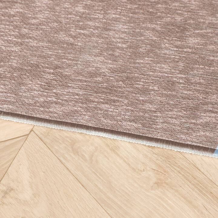 Geometrischer Teppich - Swing Circles Blau Braun - 5