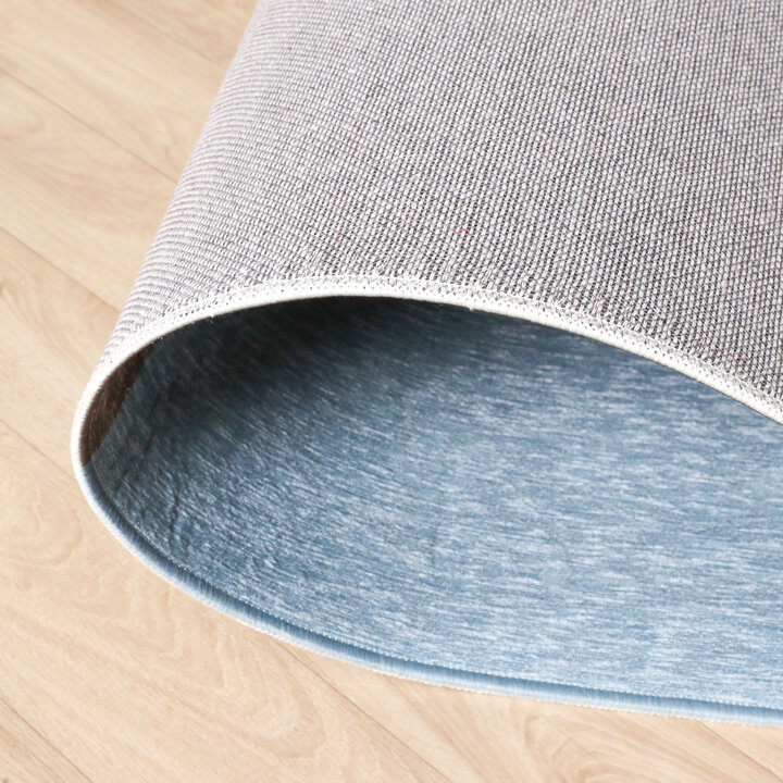 Geometrischer Teppich - Swing Circles Blau Braun - 6