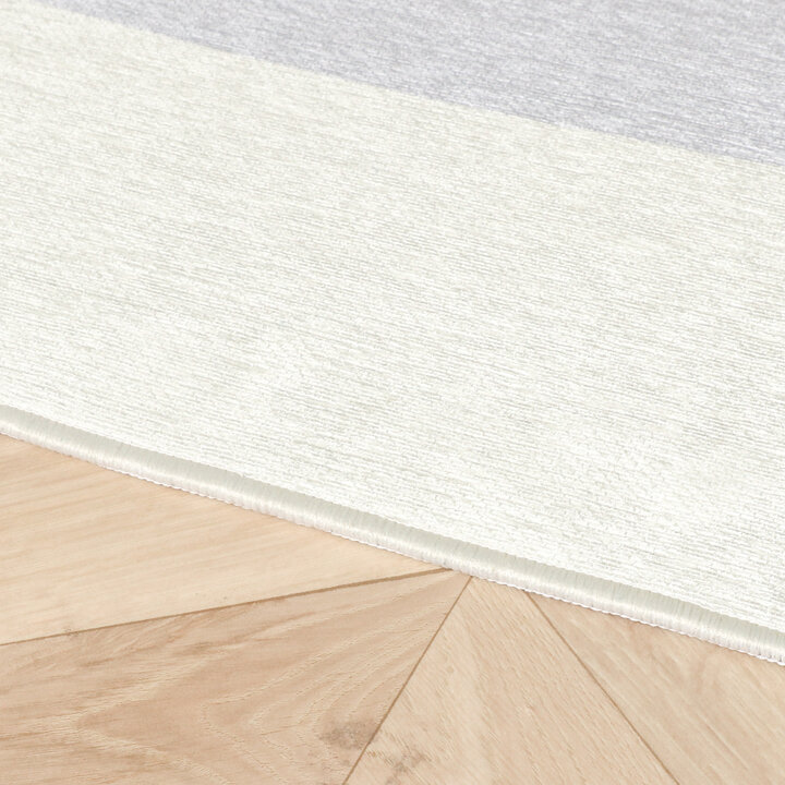 Geometrischer Teppich - Swing Waves Blau - 5