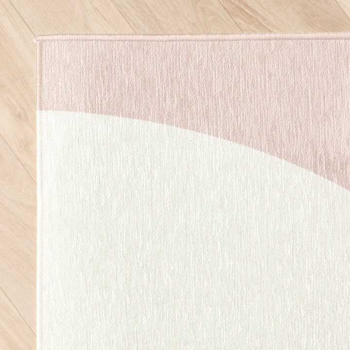 Geometrischer Teppich - Swing Shapes Blau Rosa  - 4