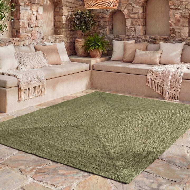 In- & Outdoor Jute Teppich - Bali Grün