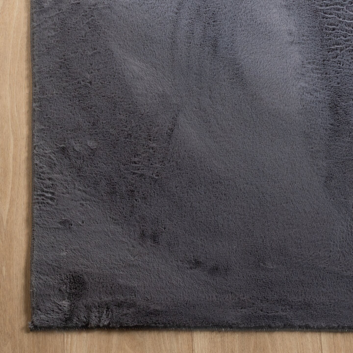Flauschiger Teppich Quadratisch - Cozy Anthrazit - 4