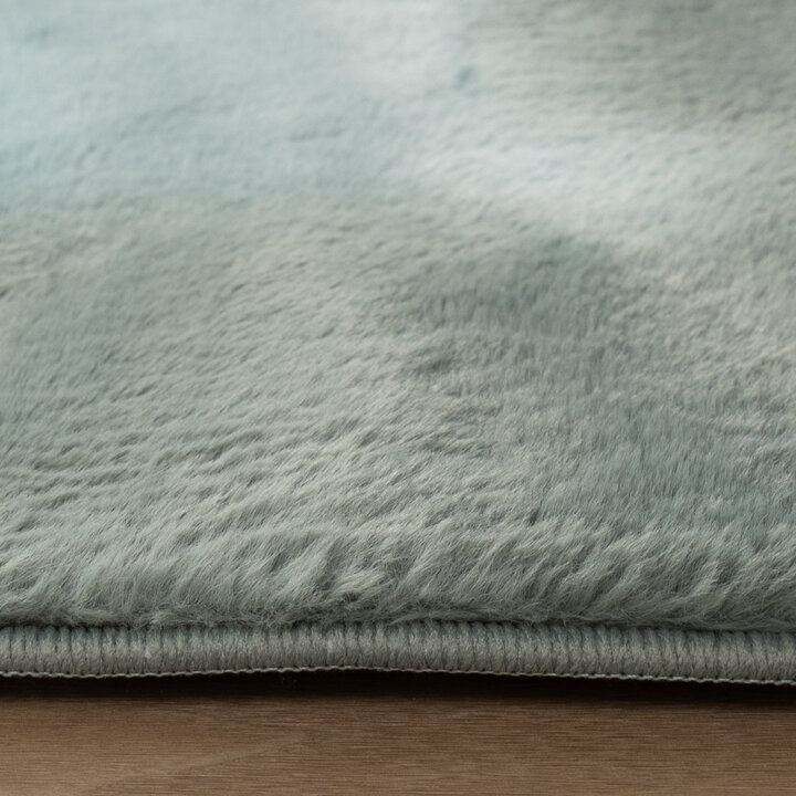 Flauschiger Teppich Quadratisch - Cozy Grün - 5