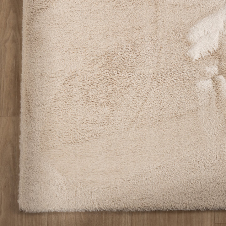 Flauschiger Teppich Quadratisch - Cozy Beige - 4