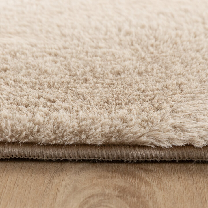 Flauschiger Teppich Quadratisch - Cozy Beige - 5