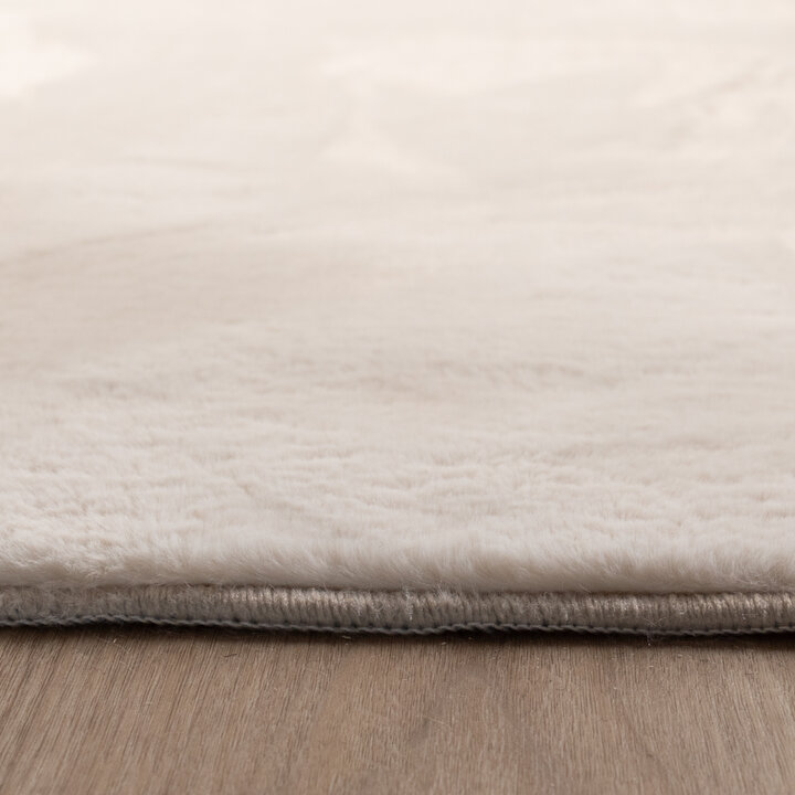 Flauschiger Teppich Quadratisch - Cozy Creme - 5
