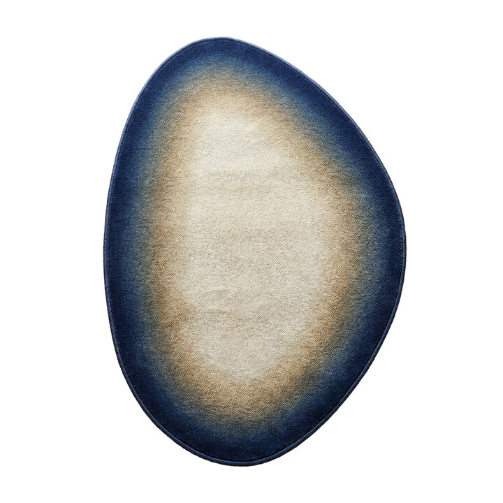 Teppich Organisch - Mellow Blau Gelb - 1