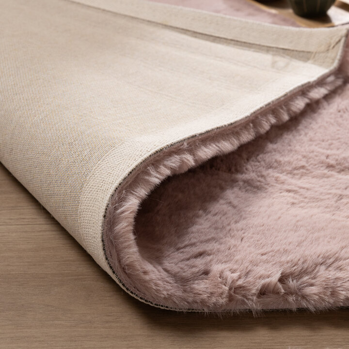 Hochflor Teppich Quadratisch - Comfy Supreme Rosa - 6