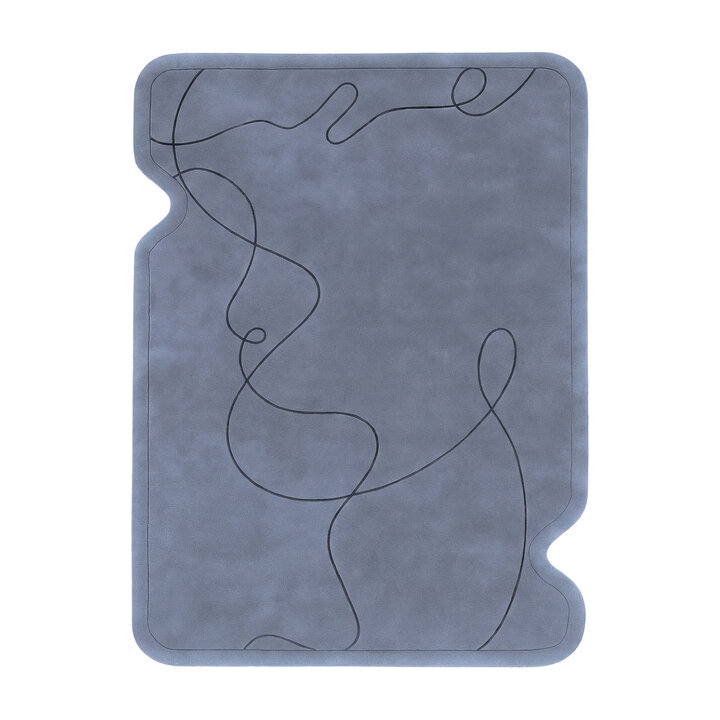 Teppich Organisch - Elodie Blau - 1