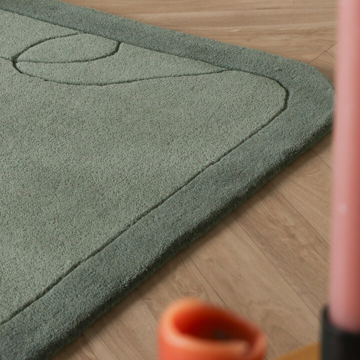 Teppich Organisch - Elodie Grün - 2