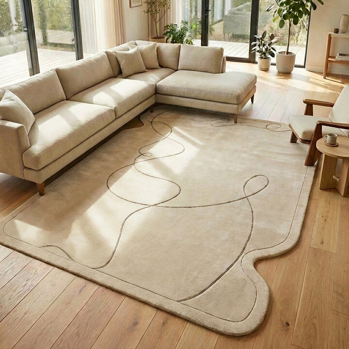 Teppich Organisch - Elodie Creme