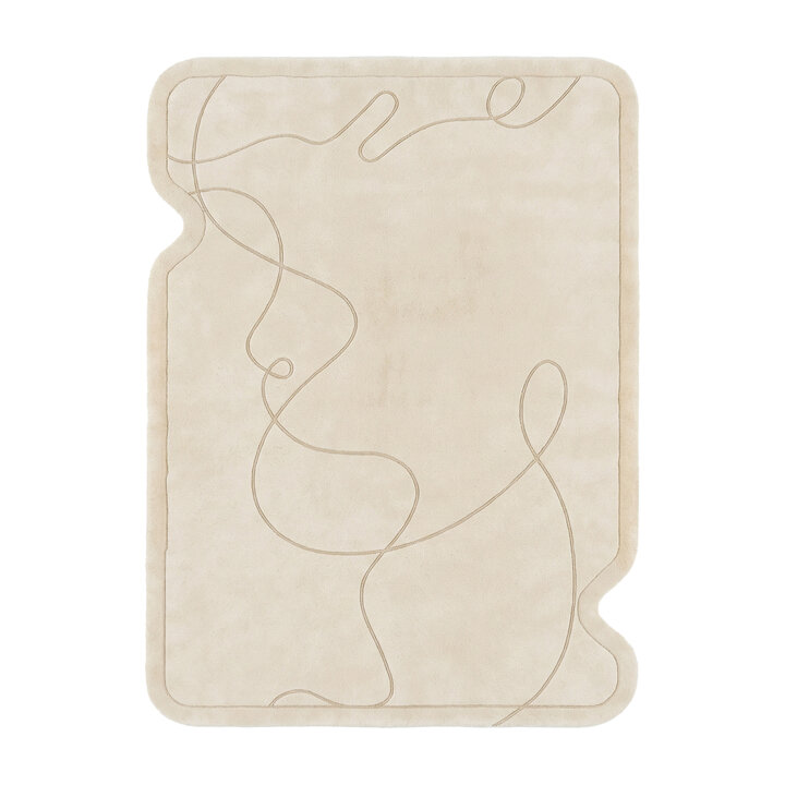 Teppich Organisch - Elodie Creme - 1