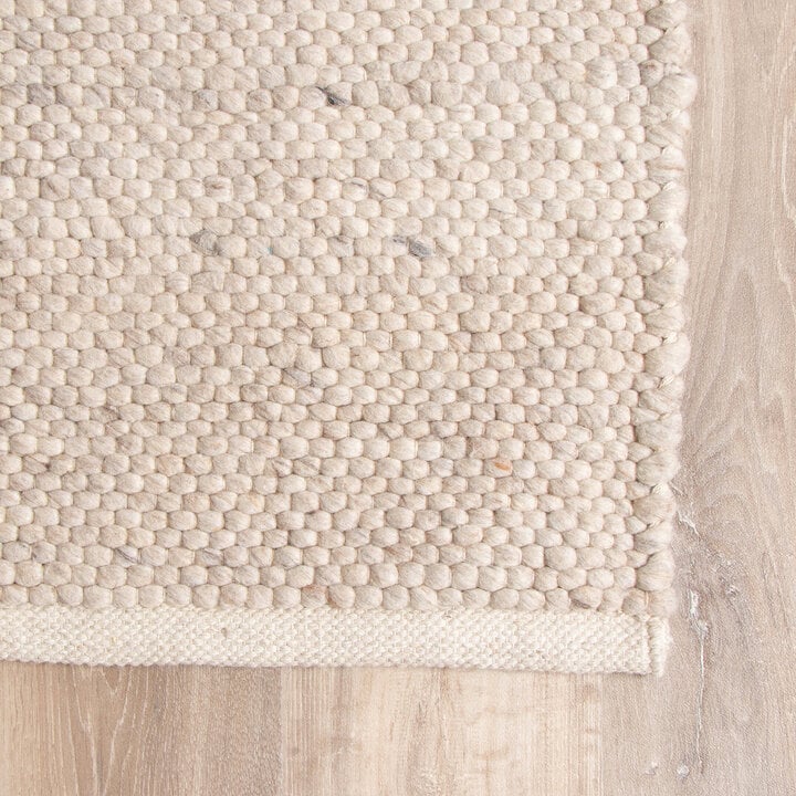 Wollteppich Quadratisch - Feline Weiß Meliert - 3