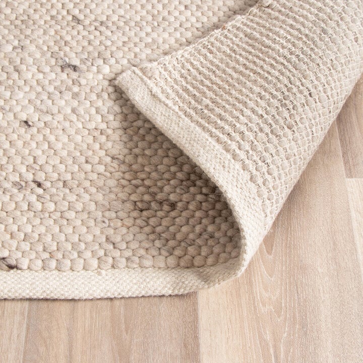 Wollteppich Quadratisch - Feline Weiß Meliert - 6