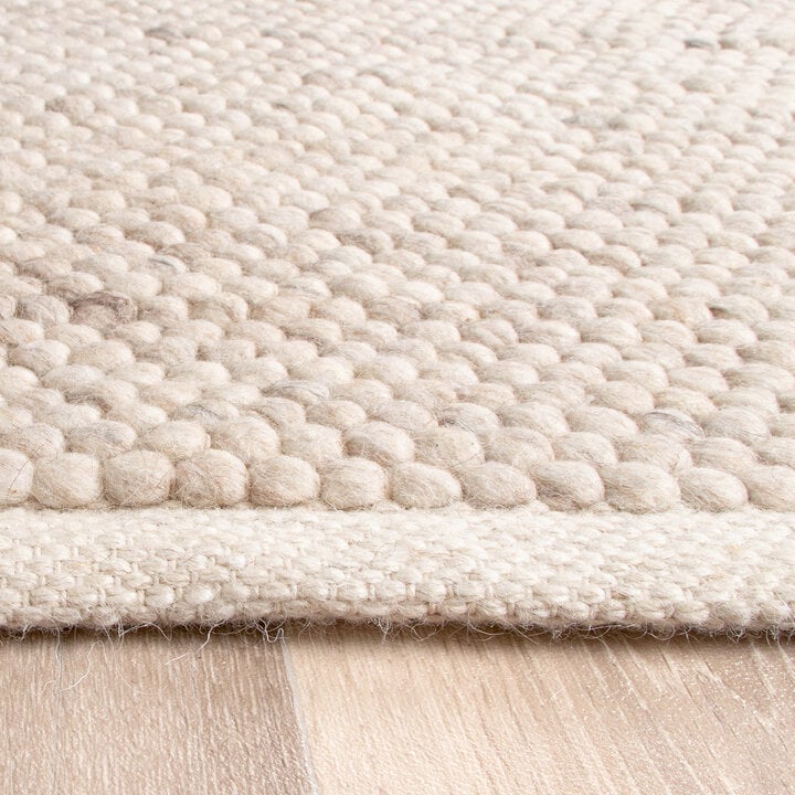 Wollteppich Quadratisch - Feline Weiß Meliert - 4