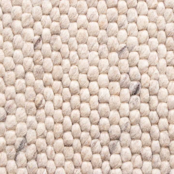 Wollteppich Quadratisch - Feline Weiß Meliert - 5