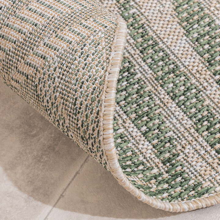 In- & Outdoor Teppich Rund - Tiga Edge Grün - 6