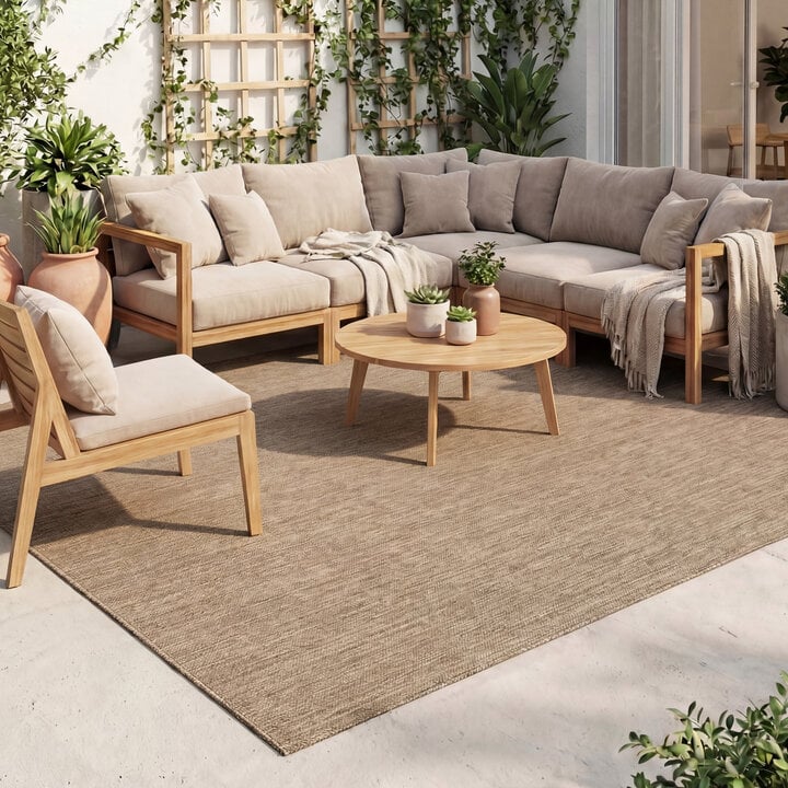 In-& Outdoor Teppich - Malta Melange Natur