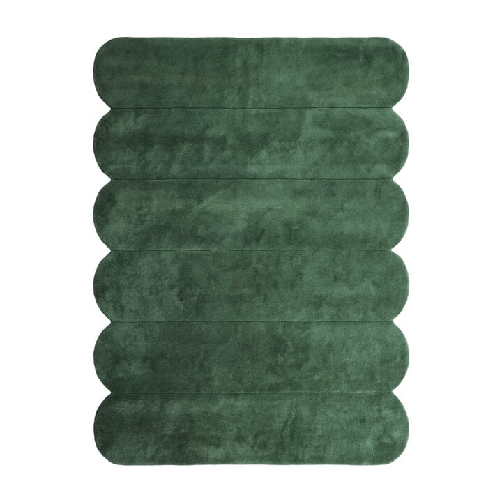 Teppich Organisch - Chester Lines Grün - 1