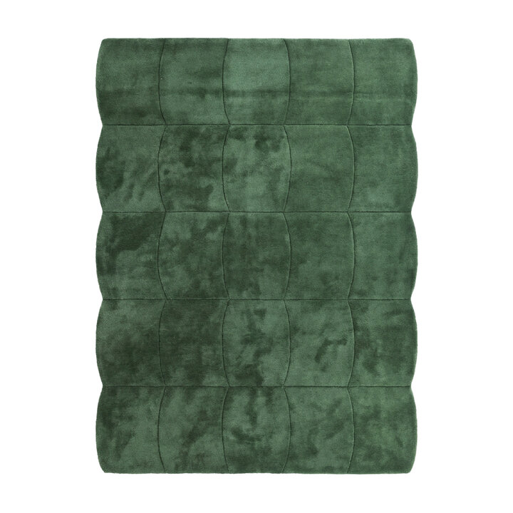 Teppich Organisch - Chester Blocks Grün - 1