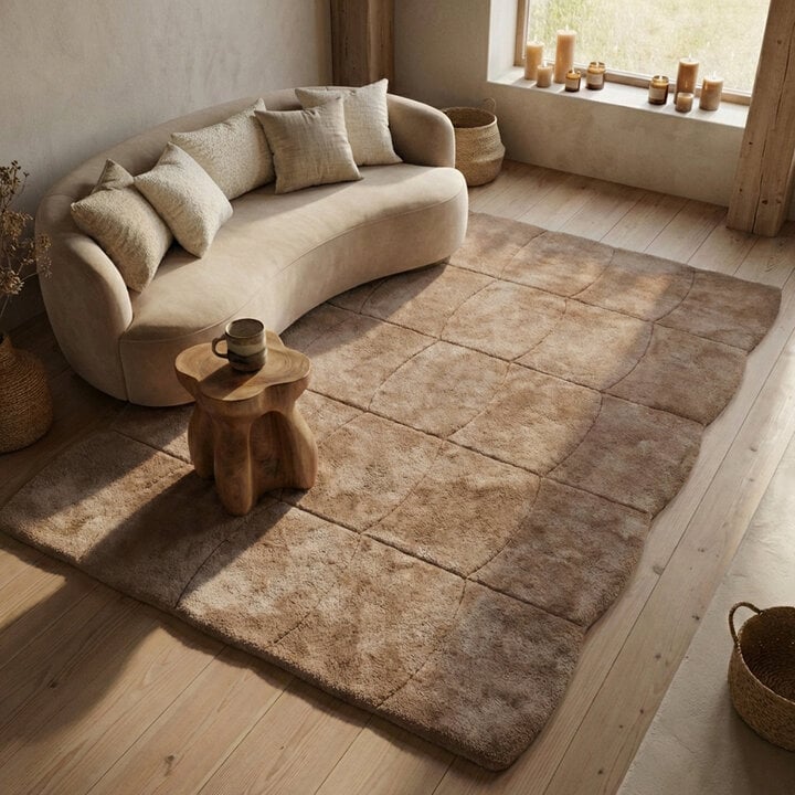 Teppich Organisch - Chester Blocks Braun